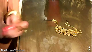 Long barb femboy with small tits shoots huge load of jizz