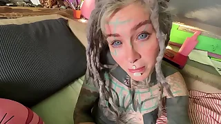 Tap-tap hew Anuskatzz gets fucked and creampied with a big load of cum going to bed rough carnal knowledge amateur